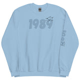 1989 Sweatshirt with birds, Unisex 1989 Crewneck Sweatshirt, TS Version 1989 Shirt