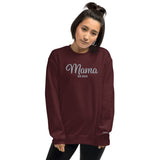 Embroidered Mama Sweatshirt with initials on Sleeve, Custom Mama Established Unisex Crewneck, Personalized Mom Shirt with Date, New Mom Gift