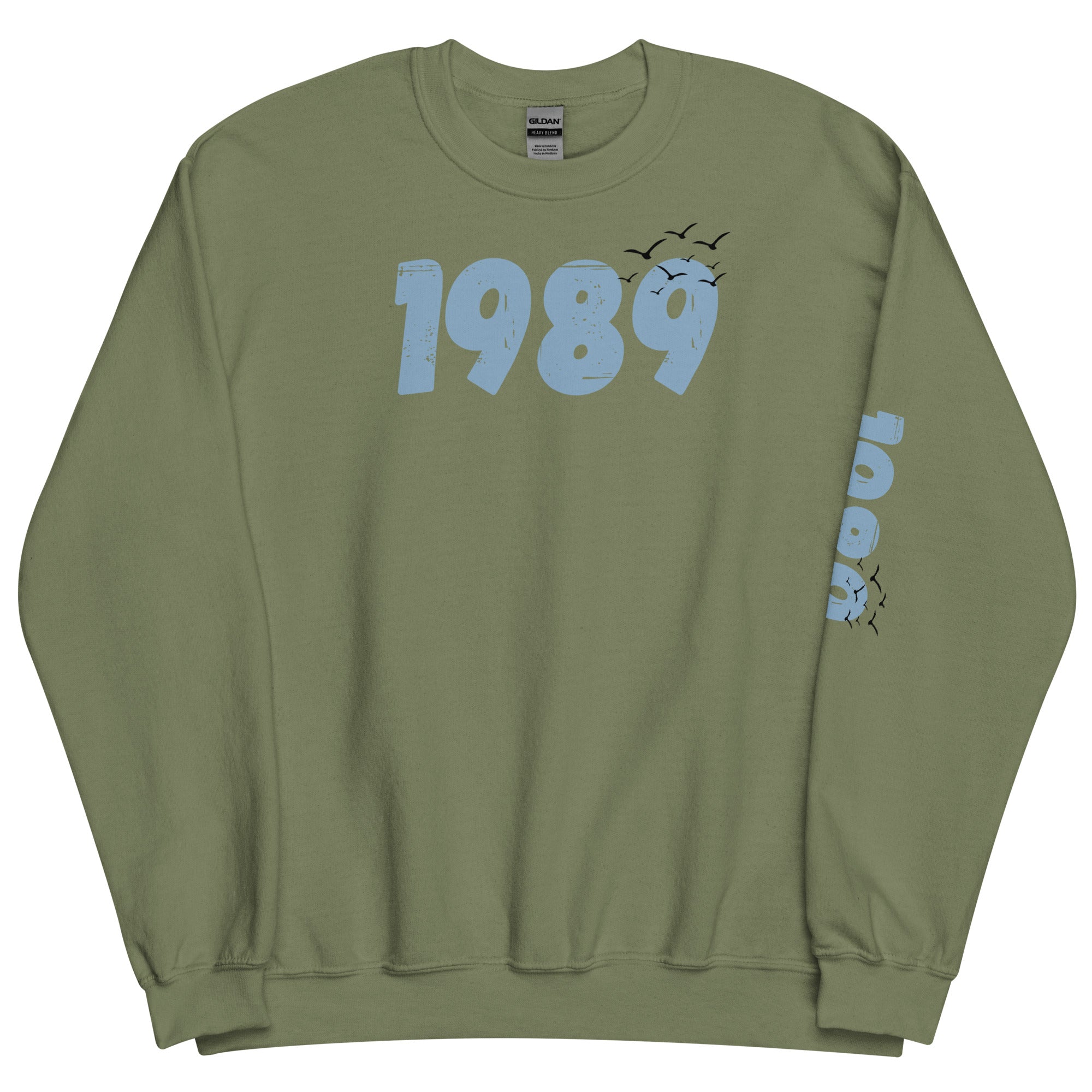 1989 Sweatshirt with birds, Unisex 1989 Crewneck Sweatshirt