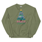 All Booked For Christmas Sweatshirt, Bookish Holiday Crewneck Sweatshirt, Bookworm Christmas Gift