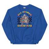 All Booked For Christmas Sweatshirt, Booktok Holiday Crewneck, Book Merch Gift, Bookworm Unisex Sweatshirt