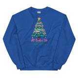 All Booked For Christmas Sweatshirt, Bookish Holiday Crewneck Sweatshirt, Bookworm Christmas Gift