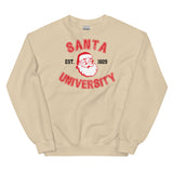 Santa University Sweatshirt, Unisex Santa University Crewneck Sweatshirt