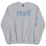 1989 Sweatshirt with birds, Unisex 1989 Crewneck Sweatshirt, TS Version 1989 Shirt