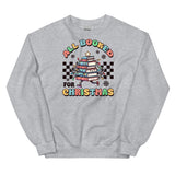 All Booked For Christmas Sweatshirt, Booktok Holiday Crewneck, Book Merch Gift, Bookworm Unisex Sweatshirt