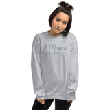 Embroidered Mama Sweatshirt with initials on Sleeve, Custom Mama Established Unisex Crewneck, Personalized Mom Shirt with Date, New Mom Gift