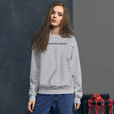 all's fair in love and poetry embroidered sweatshirt, TTPD Crewneck with embroidered sleeve,