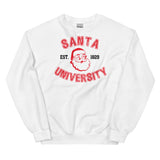 Santa University Sweatshirt, Unisex Santa University Crewneck Sweatshirt