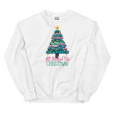 All Booked For Christmas Sweatshirt, Bookish Holiday Crewneck Sweatshirt, Bookworm Christmas Gift