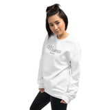 Embroidered Mama Sweatshirt with initials on Sleeve, Custom Mama Established Unisex Crewneck, Personalized Mom Shirt with Date, New Mom Gift