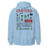 Recipe Hoodie, Christmas Recipe Hoody, Sugar Cookies Recipe Holiday Sweatshirt Unisex Hoodie