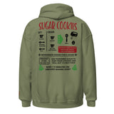 Recipe Hoodie, Christmas Recipe Hoody, Sugar Cookies Recipe Holiday Sweatshirt Unisex Hoodie