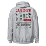 Recipe Hoodie, Christmas Recipe Hoody, Sugar Cookies Recipe Holiday Sweatshirt Unisex Hoodie