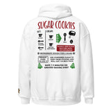 Recipe Hoodie, Christmas Recipe Hoody, Sugar Cookies Recipe Holiday Sweatshirt Unisex Hoodie