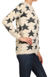 Star Patterned Faux Fur Knit Sweater - My Jewel Candy - 3