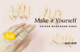 Monogram Letter Rings