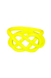 Yellow Neon Dipped Pretzel Ring - My Jewel Candy - 1