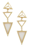 Triangle Droplet Earrings (Sage) - My Jewel Candy - 2