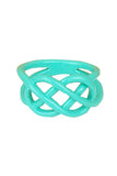 Mint Dipped Pretzel Ring - My Jewel Candy - 1