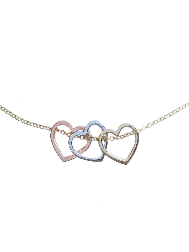 Three Hearts Necklace - My Jewel Candy