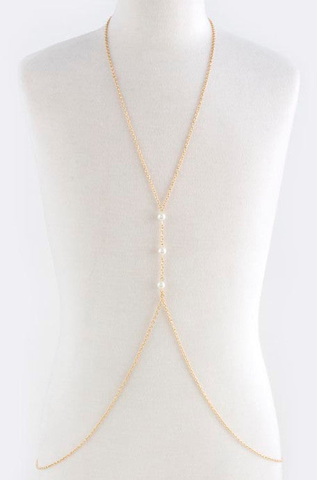 3 Pearls Body Chain - My Jewel Candy - 1