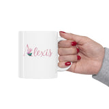 Personalized Gift Mug with Flowers | 11oz Ceramic Mug