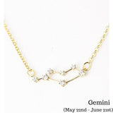 Gemini Constellation Zodiac Necklace  (05/22-06/21) - As seen in Real Simple, People Magazine & more - My Jewel Candy - 1