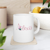 Personalized Gift Mug with Flowers | 11oz Ceramic Mug