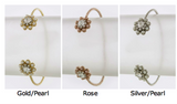 Crystal Lined Floral Tip Bracelet - My Jewel Candy - 2