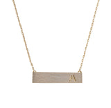 Letter Bar Necklace - My Jewel Candy - 1