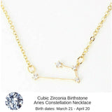 Sagittarius Constellation Zodiac Necklace with Blue Topaz Birthstone - "Star Candy"