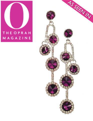 Amethyst Droplet Earrings (As seen in Oprah's "Favorite Things" issue) - My Jewel Candy - 1