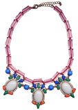 Jewel Fantasy Necklace - Purple & Turquoise - My Jewel Candy - 2