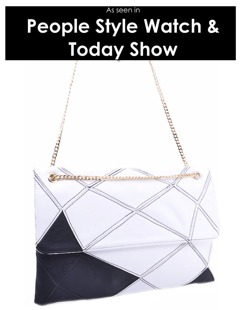 "The Jessica" Black & White Bag - My Jewel Candy - 1