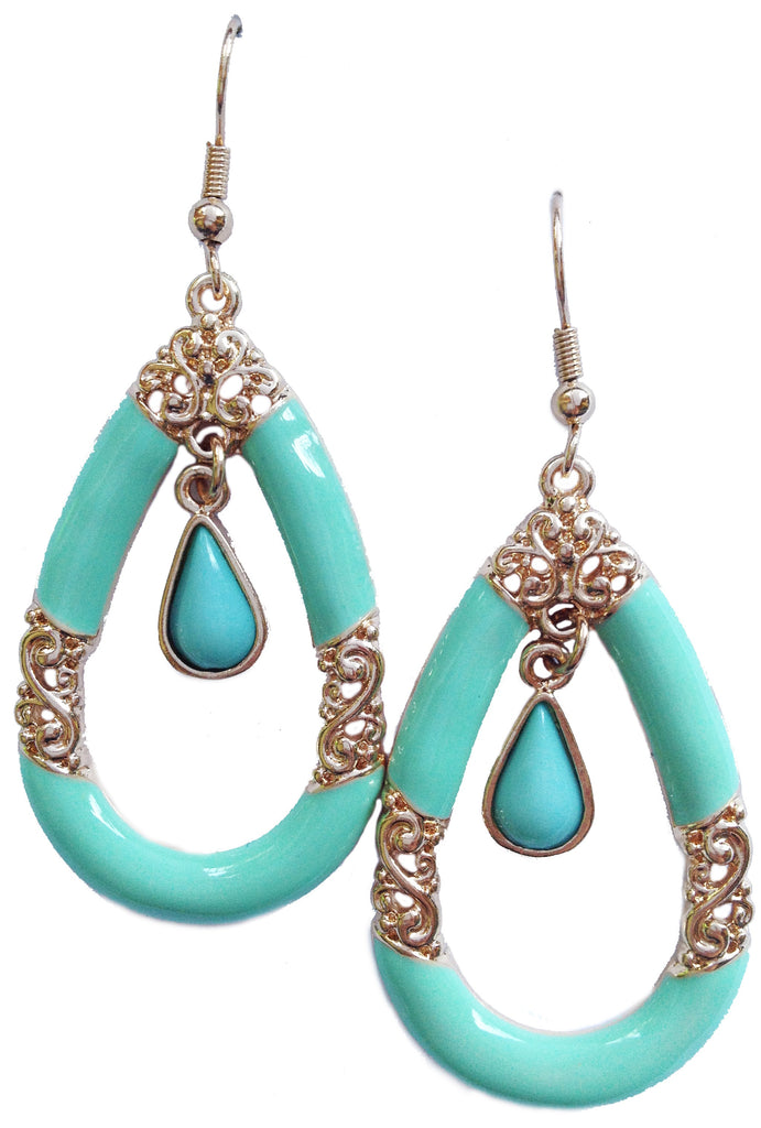 Mint Baroque Earrings - My Jewel Candy