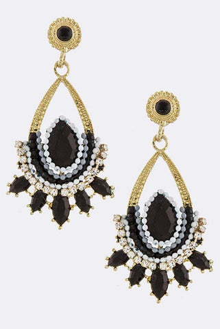 Black Nirvana Earrings - My Jewel Candy - 1