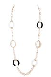 Gold & White Chain Necklace - My Jewel Candy - 3
