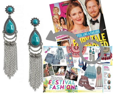 Boho Chic Earrings (As seen in Us Weekly) - My Jewel Candy - 1