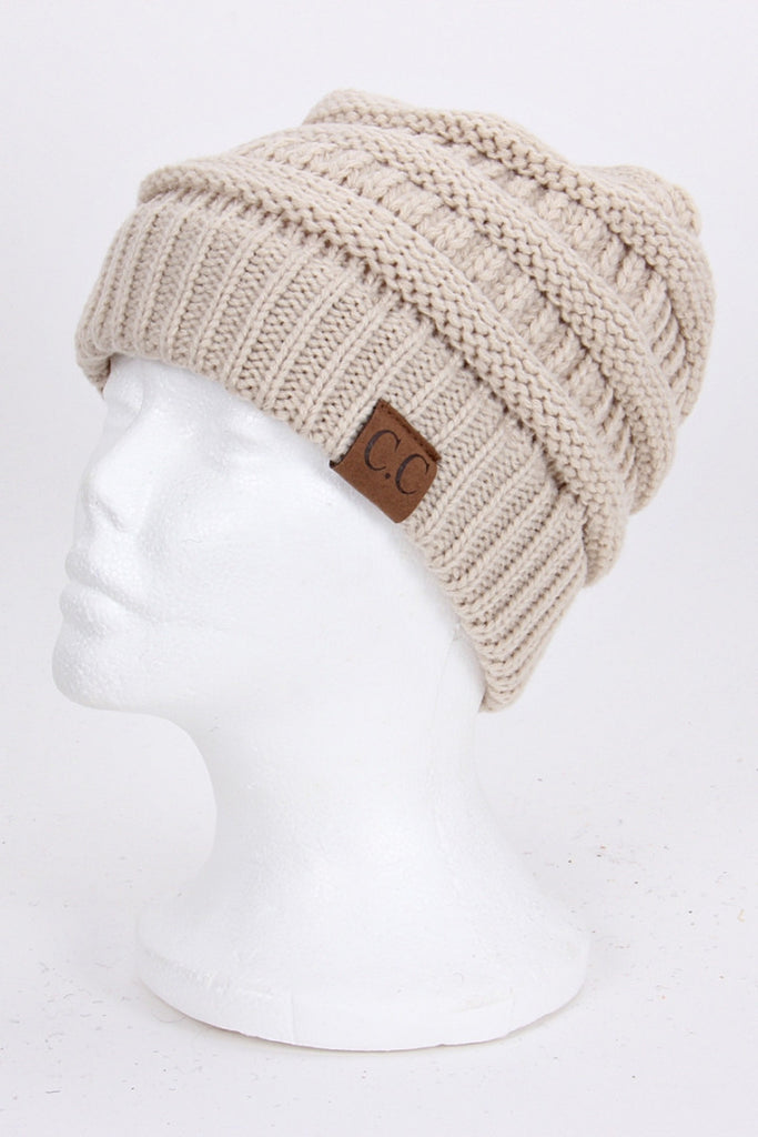 CC Beanie: Beige - My Jewel Candy
