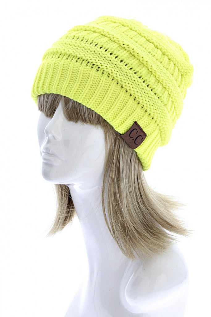 CC Beanie: Neon Yellow - My Jewel Candy