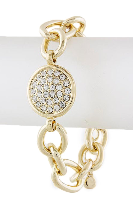 Crystal Button Chain Bracelet - My Jewel Candy