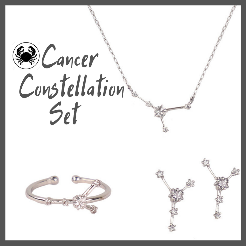Cancer Zodiac Jewelry Constellation Holiday Gift Set