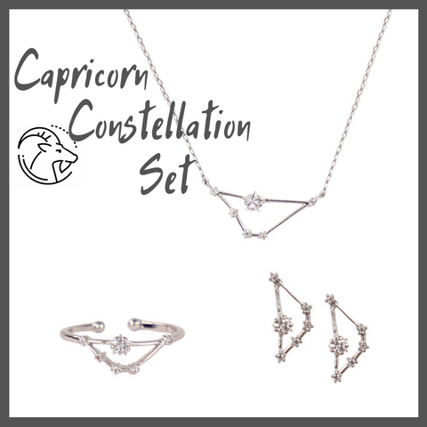 Capricorn Zodiac Jewelry Constellation Holiday Gift Set