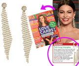 Crystal Fishnet Earrings (As seen in Life & Style and First for Women) - My Jewel Candy - 1