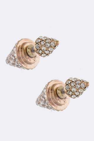 Crystal Spike Double-Sided Earrings - My Jewel Candy - 1