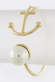 Anchor & Pearl Cuff Bracelet - My Jewel Candy - 1