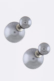 Light Grey Double-Sided Earrings - My Jewel Candy - 3