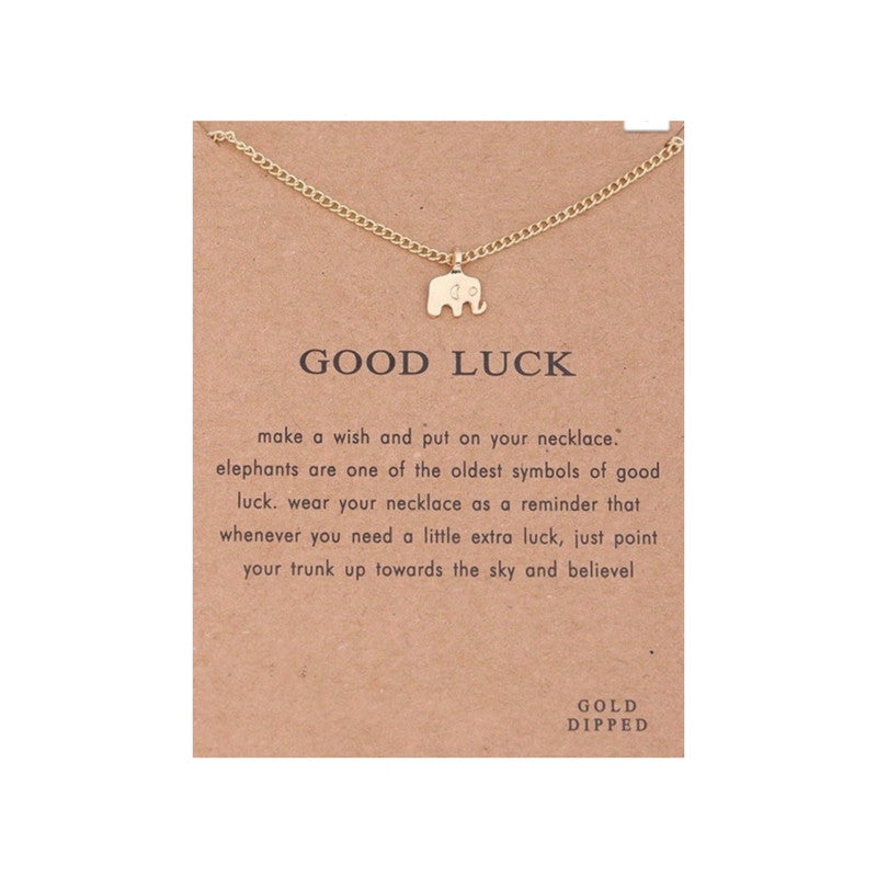 Elephant good on sale luck necklace