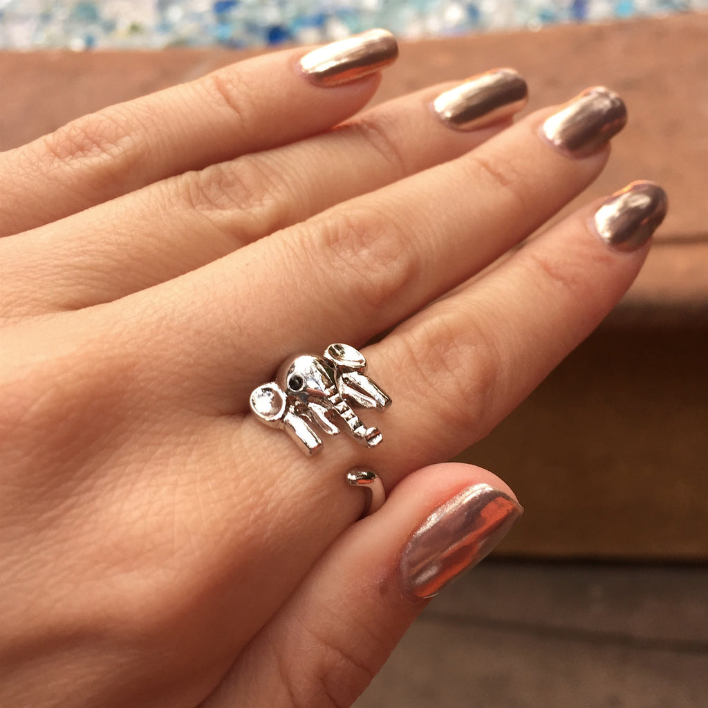 The Hugging Elephant Wrap Ring by Social Saints - My Jewel Candy