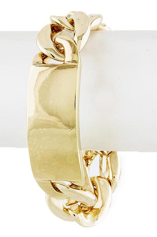 Gold ID Chain Bracelet - My Jewel Candy